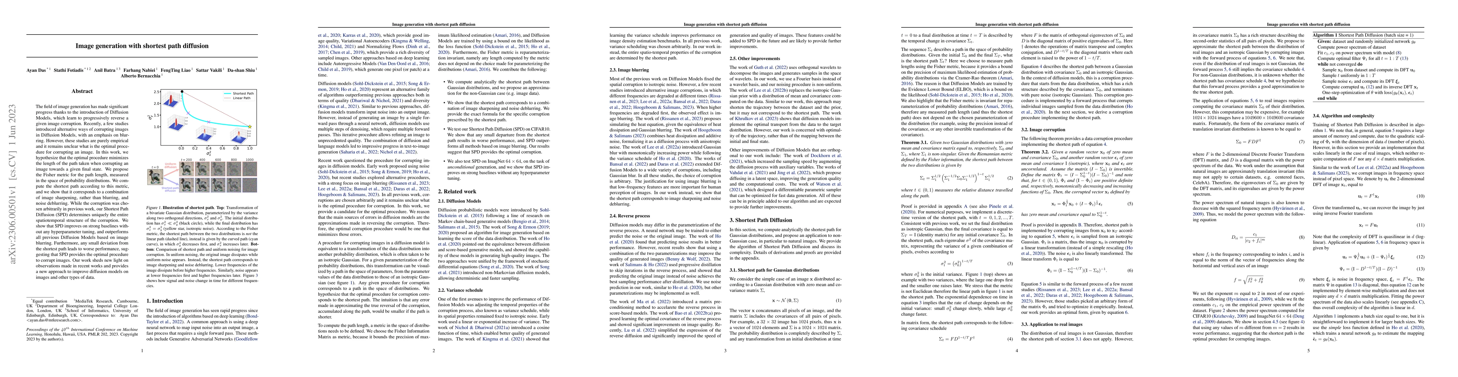 Thumbnail for Image generation with shortest path diffusion