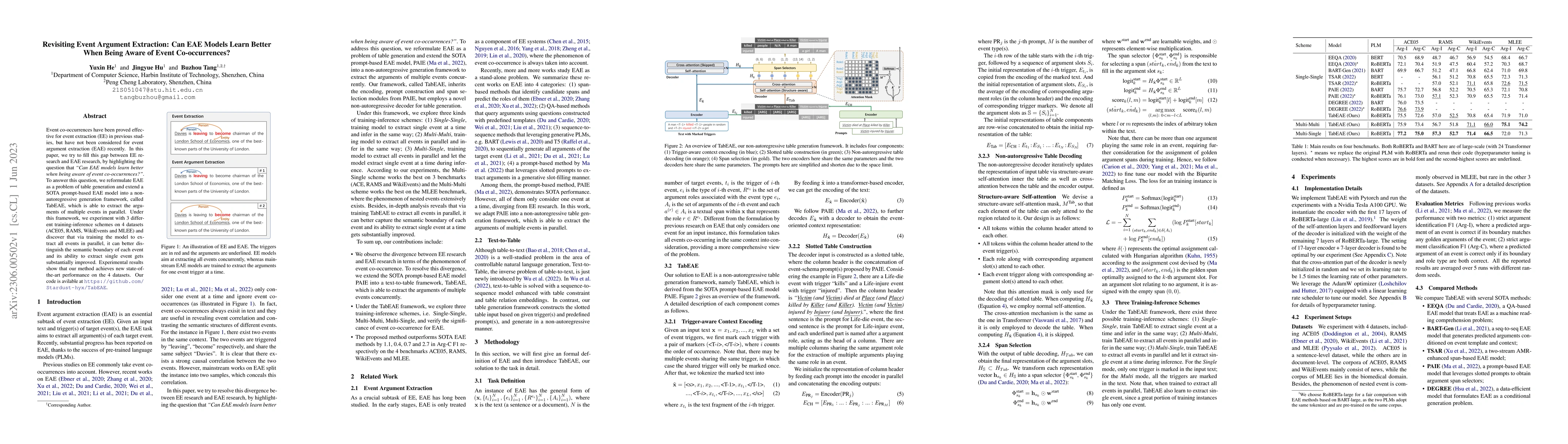 Thumbnail for Revisiting Event Argument Extraction: Can EAE Models Learn Better When
  Being Aware of Event Co-occurrences?
