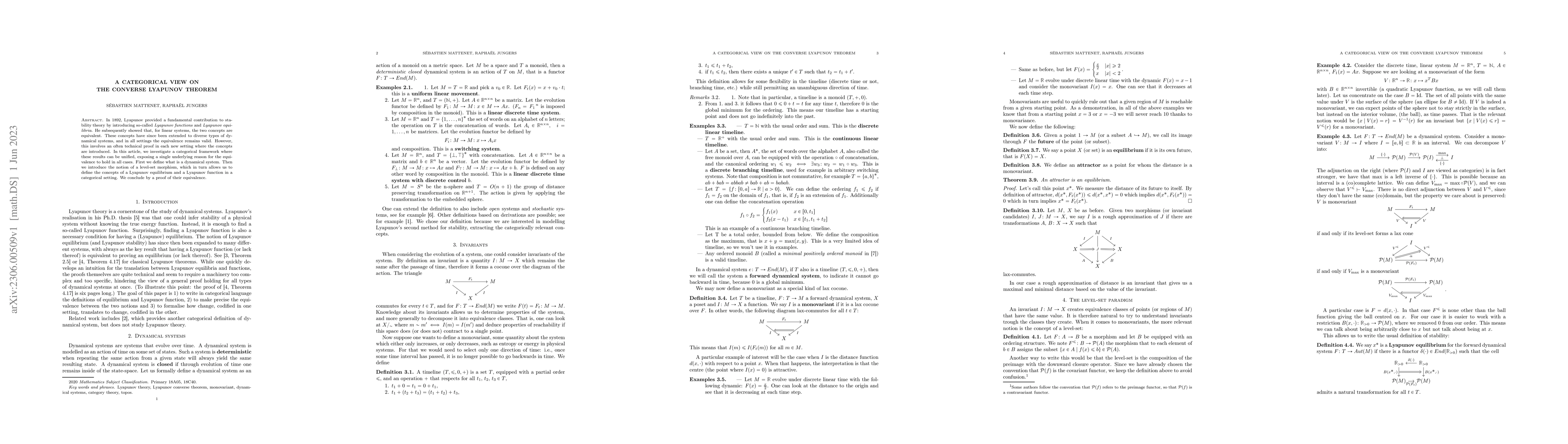 Thumbnail for A categorical view on the converse Lyapunov theorem