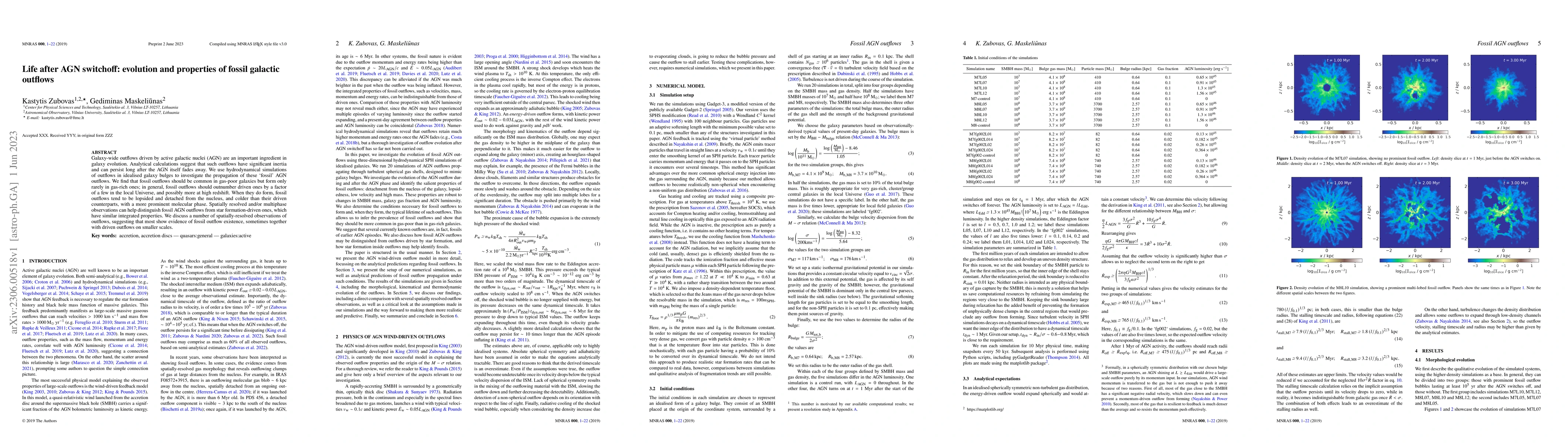 Thumbnail for Life after AGN switchoff: evolution and properties of fossil galactic
  outflows