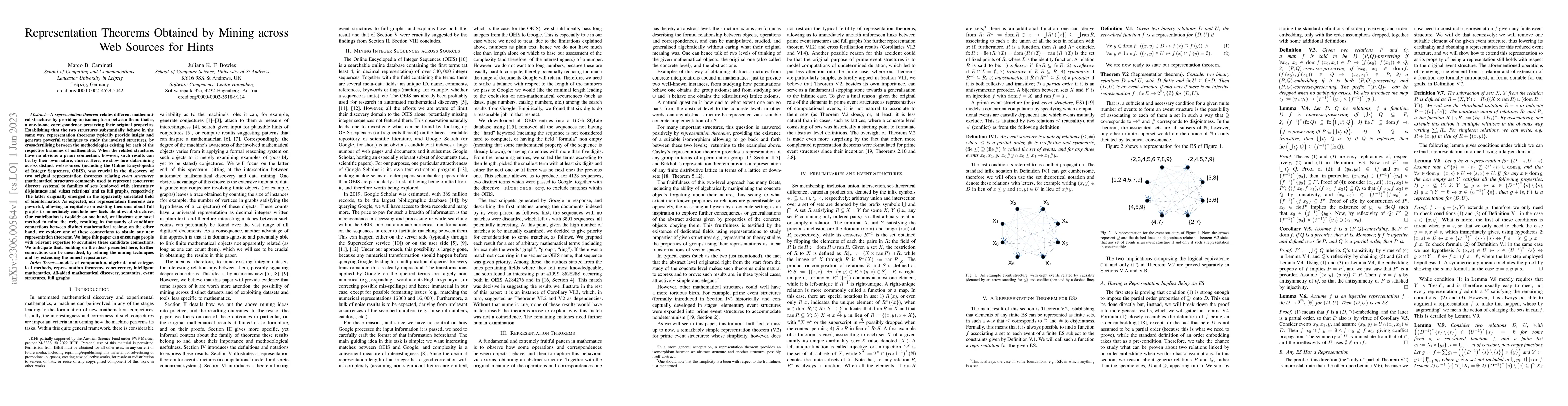 Thumbnail for Representation Theorems Obtained by Miningacross Web Sources for Hints