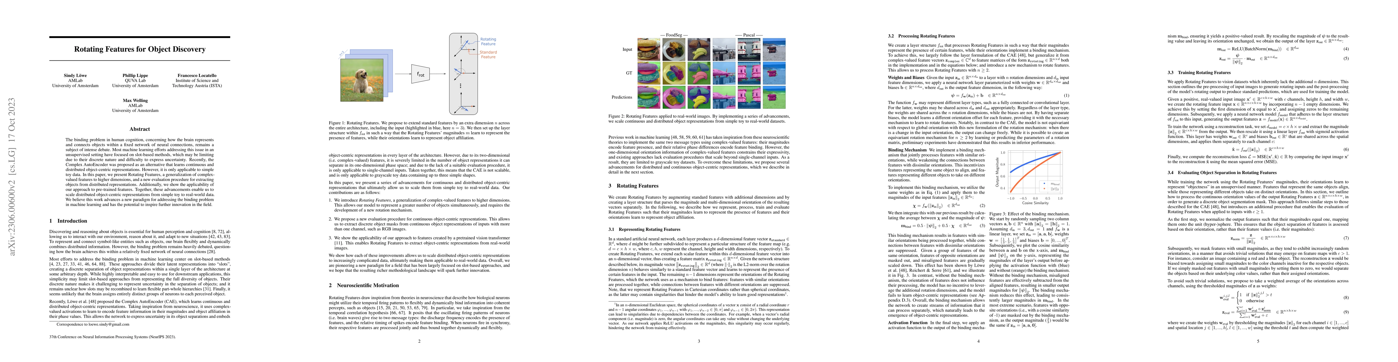 Thumbnail for Rotating Features for Object Discovery