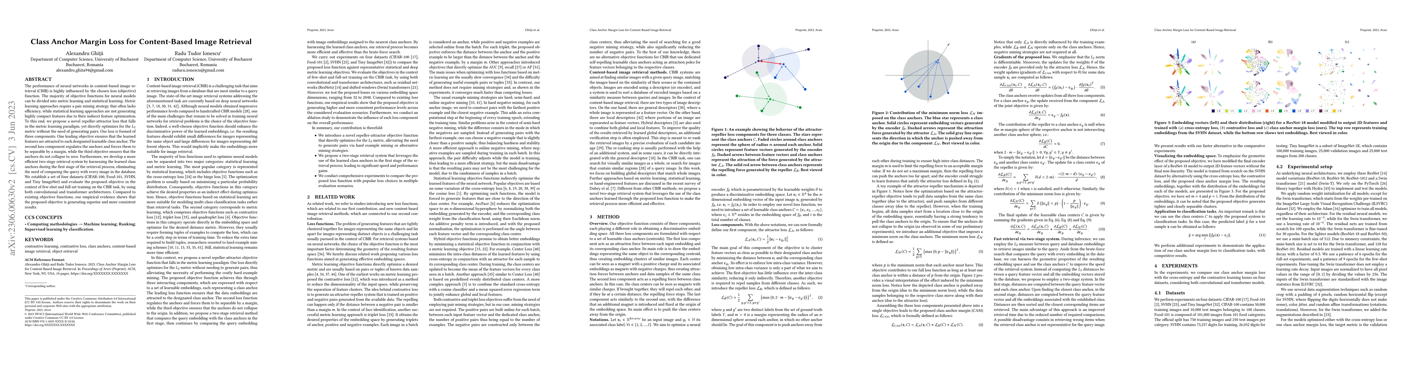 Thumbnail for Class Anchor Margin Loss for Content-Based Image Retrieval
