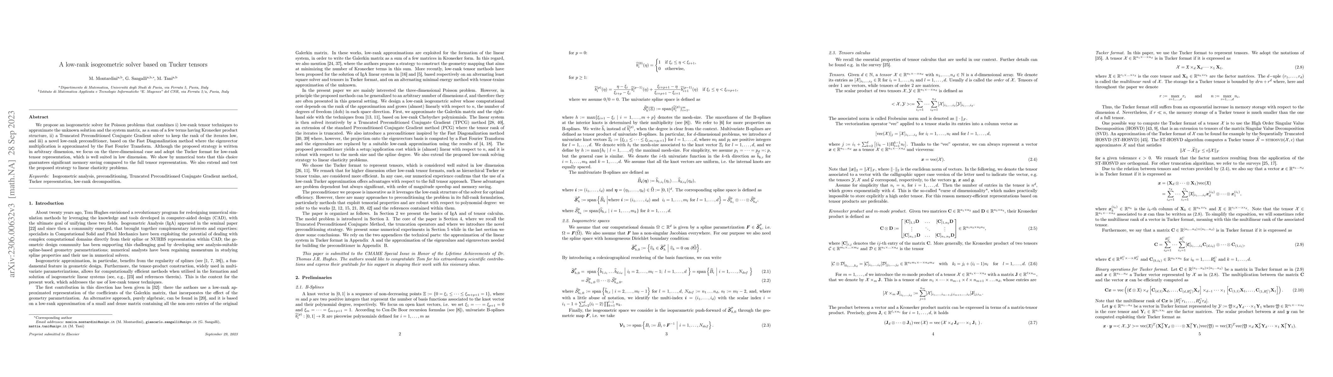 Thumbnail for A low-rank isogeometric solver based on Tucker tensors