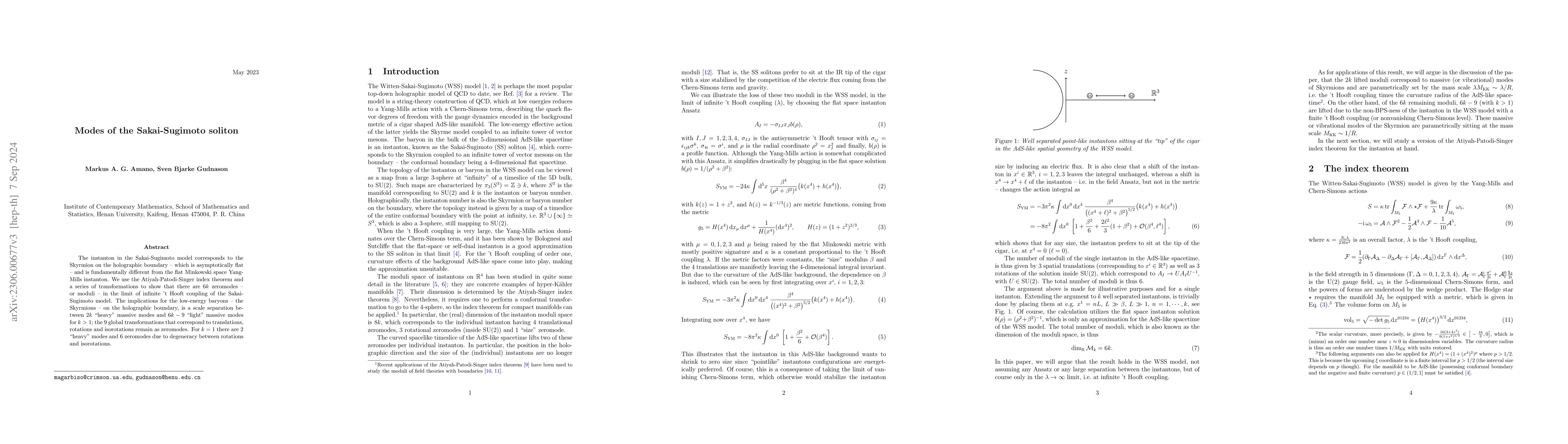 Thumbnail for Modes of the Sakai-Sugimoto soliton