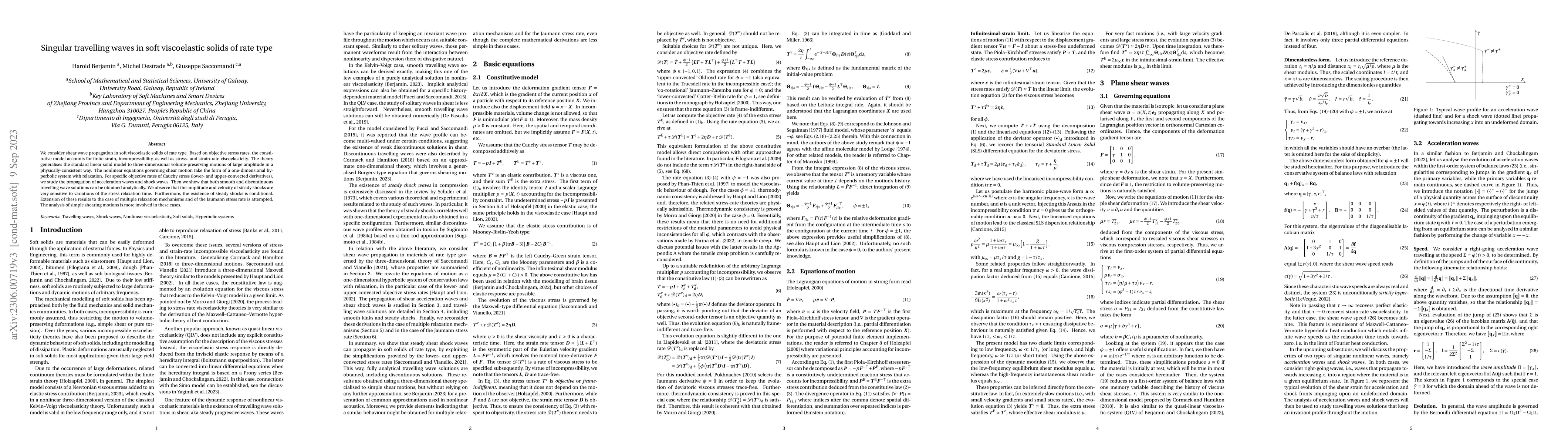 Thumbnail for Singular travelling waves in soft viscoelastic solids of rate type