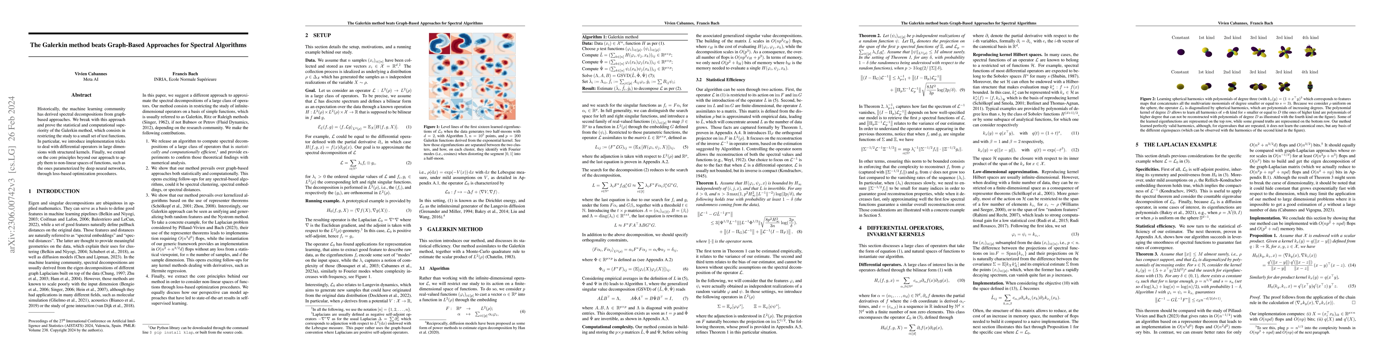 Thumbnail for The Galerkin method beats Graph-Based Approaches for Spectral Algorithms