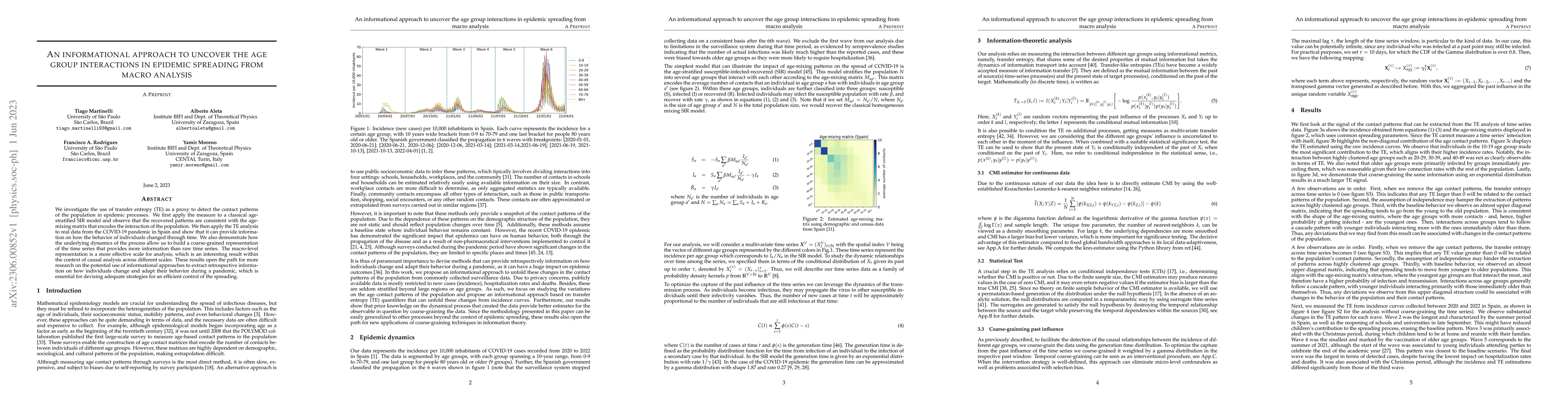Thumbnail for An informational approach to uncover the age group interactions in
  epidemic spreading from macro analysis