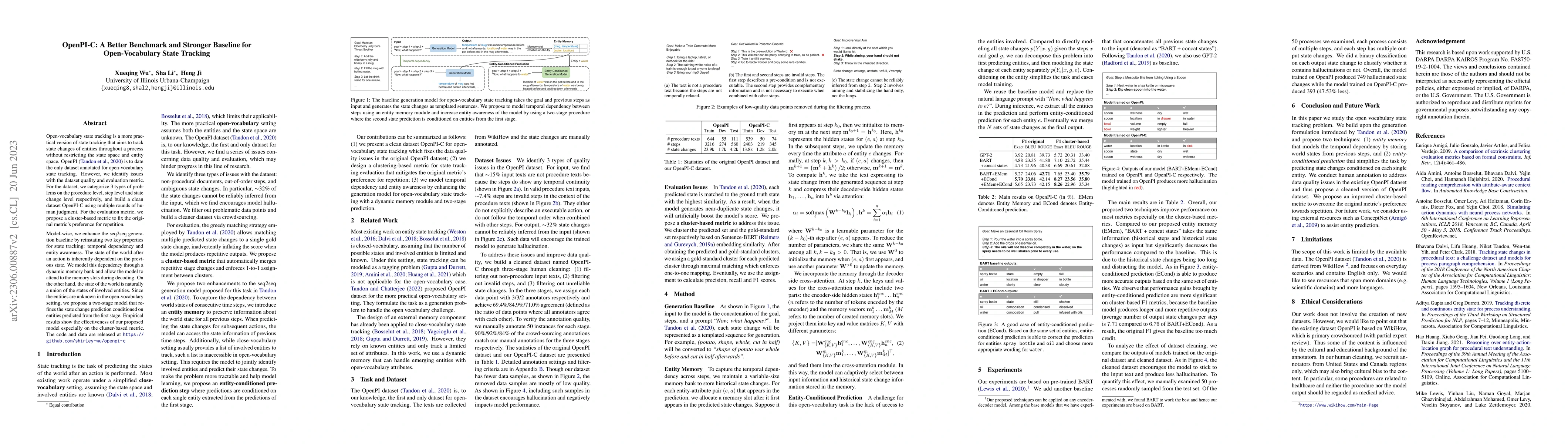 Thumbnail for OpenPI-C: A Better Benchmark and Stronger Baseline for Open-Vocabulary
  State Tracking