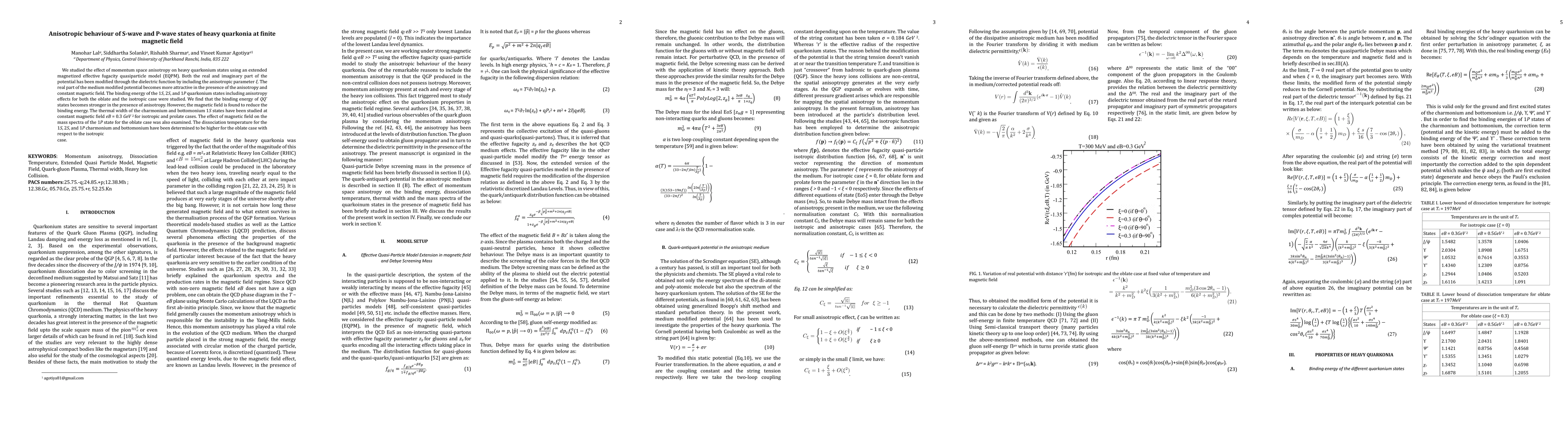 Thumbnail for Anisotropic behavior of S-wave and P-wave states of heavy quarkonia at
  finite magnetic field