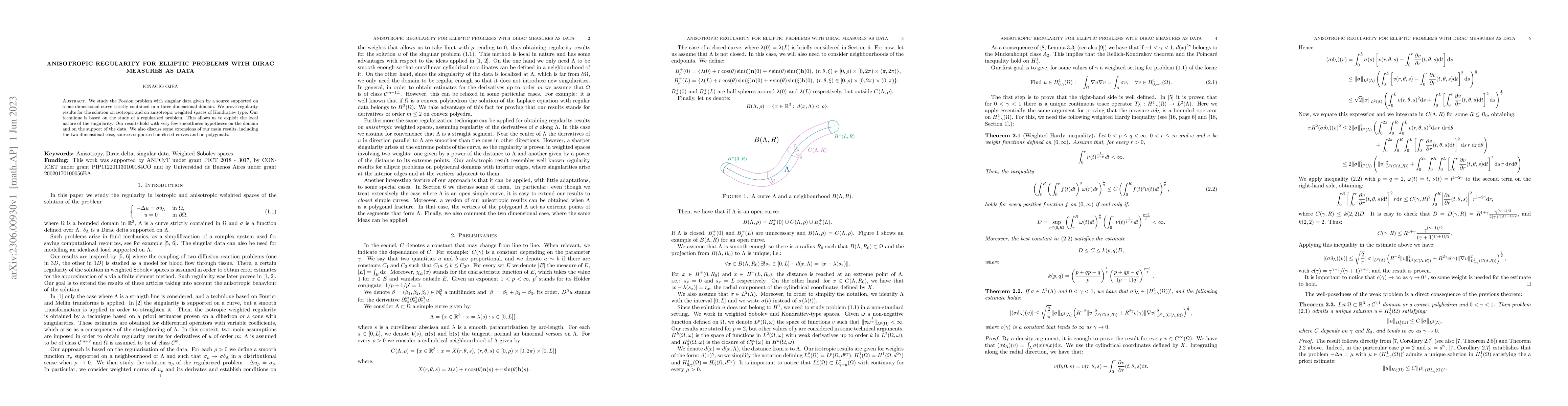Thumbnail for Anisotropic regularity for elliptic problems with Dirac measures as data