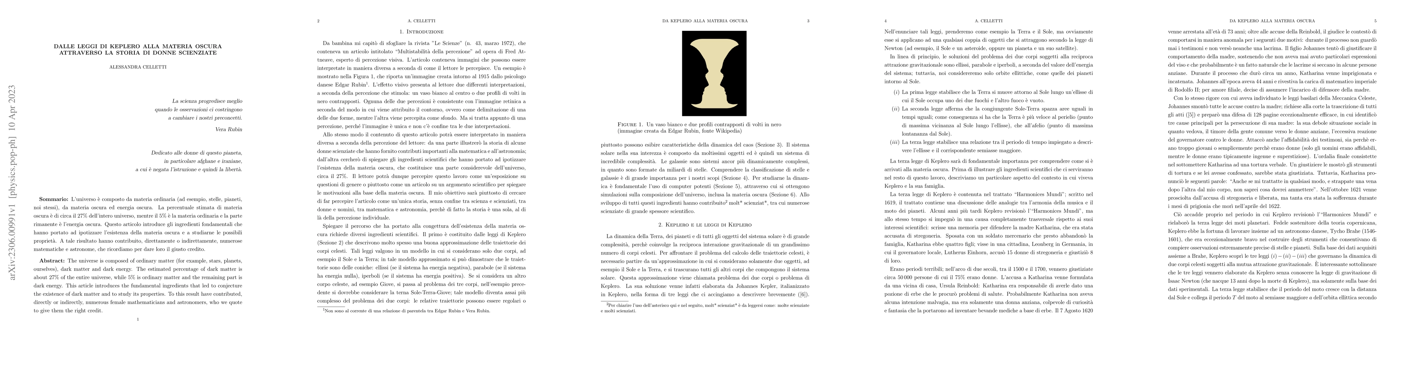 Thumbnail for Dalle leggi di Keplero alla materia oscura attraverso la storia di donne
  scienziate