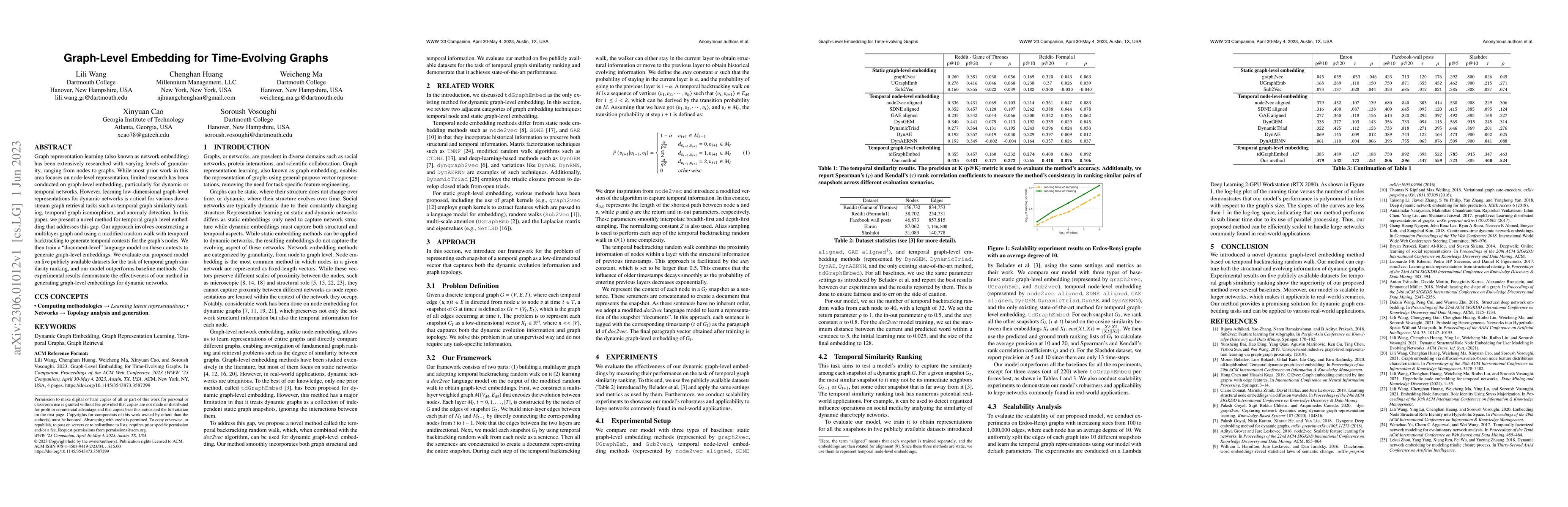 Thumbnail for Graph-Level Embedding for Time-Evolving Graphs