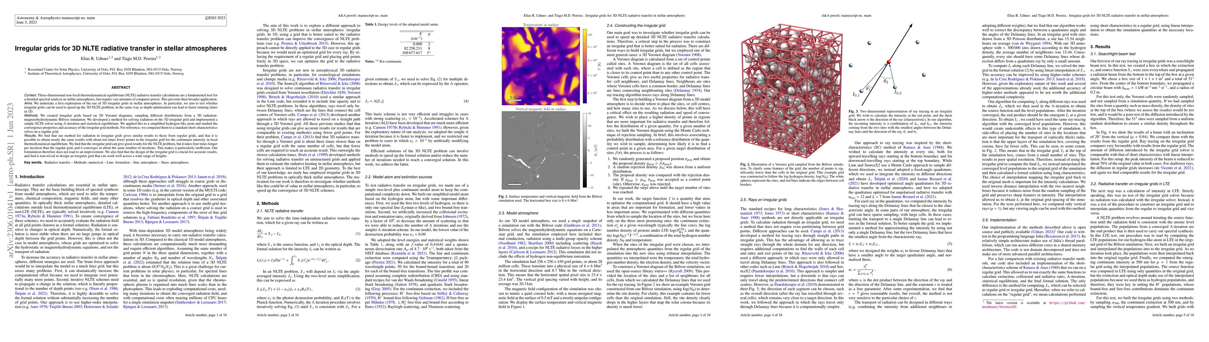 Thumbnail for Irregular grids for 3D NLTE radiative transfer in stellar atmospheres