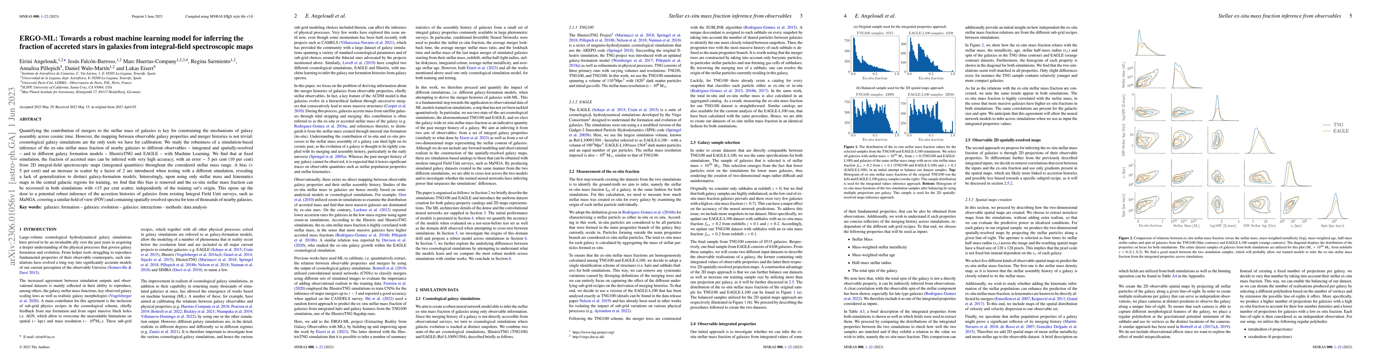 Thumbnail for ERGO-ML: Towards a robust machine learning model for inferring the
  fraction of accreted stars in galaxies from integral-field spectroscopic maps