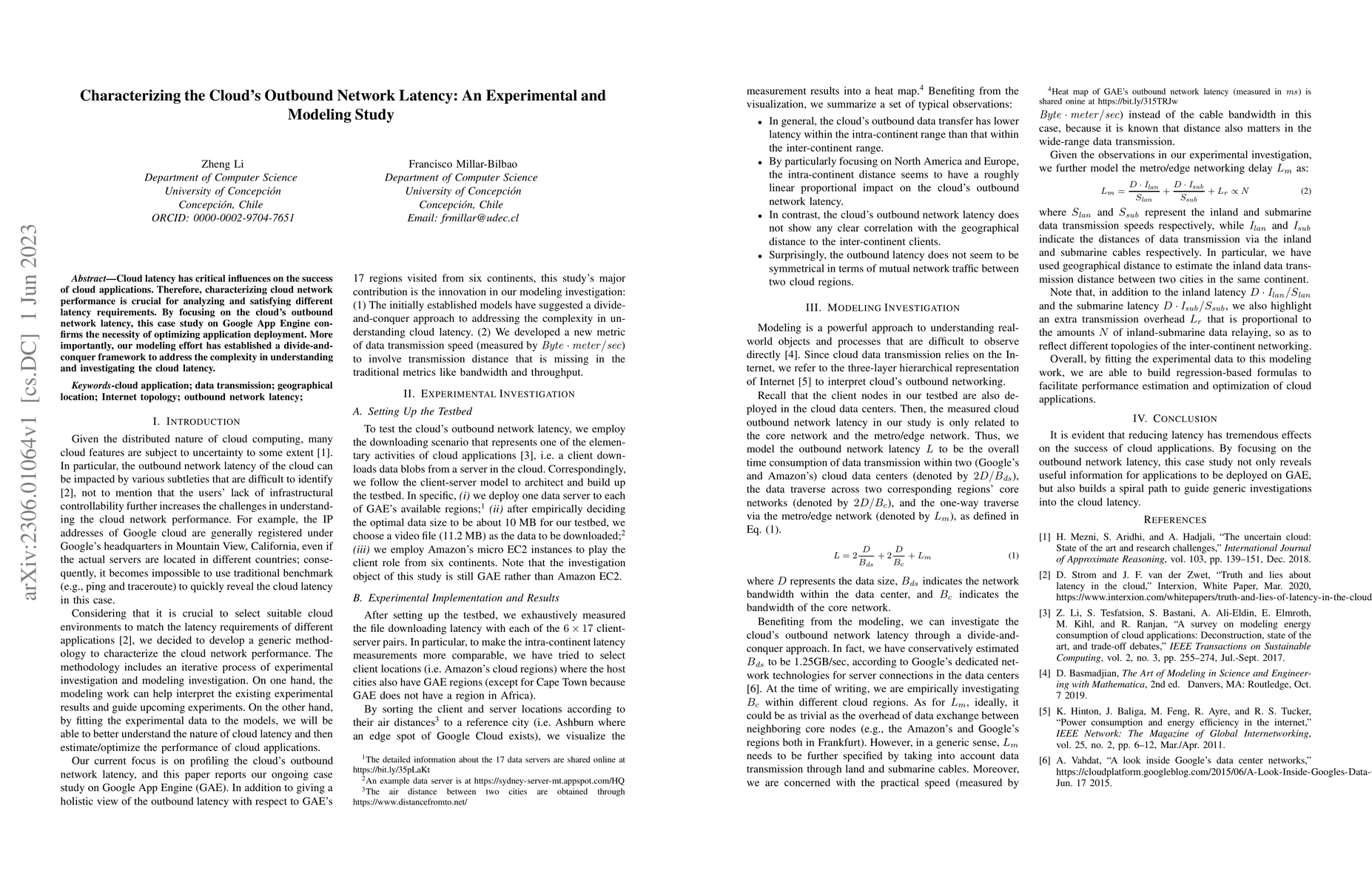 Thumbnail for Characterizing the Cloud's Outbound Network Latency: An Experimental and
  Modeling Study