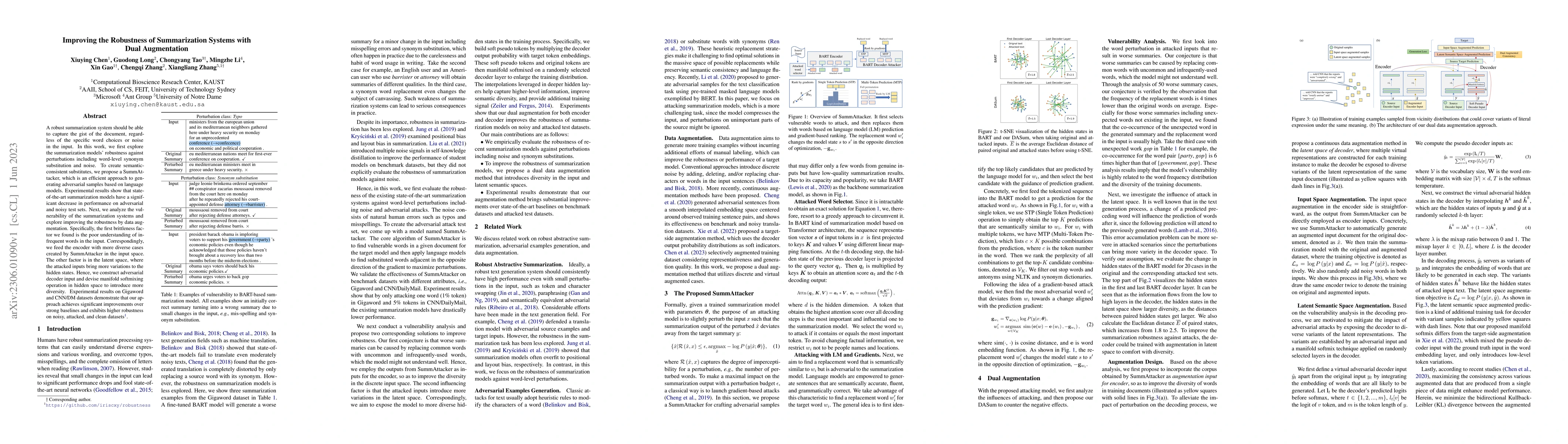 Thumbnail for Improving the Robustness of Summarization Systems with Dual Augmentation