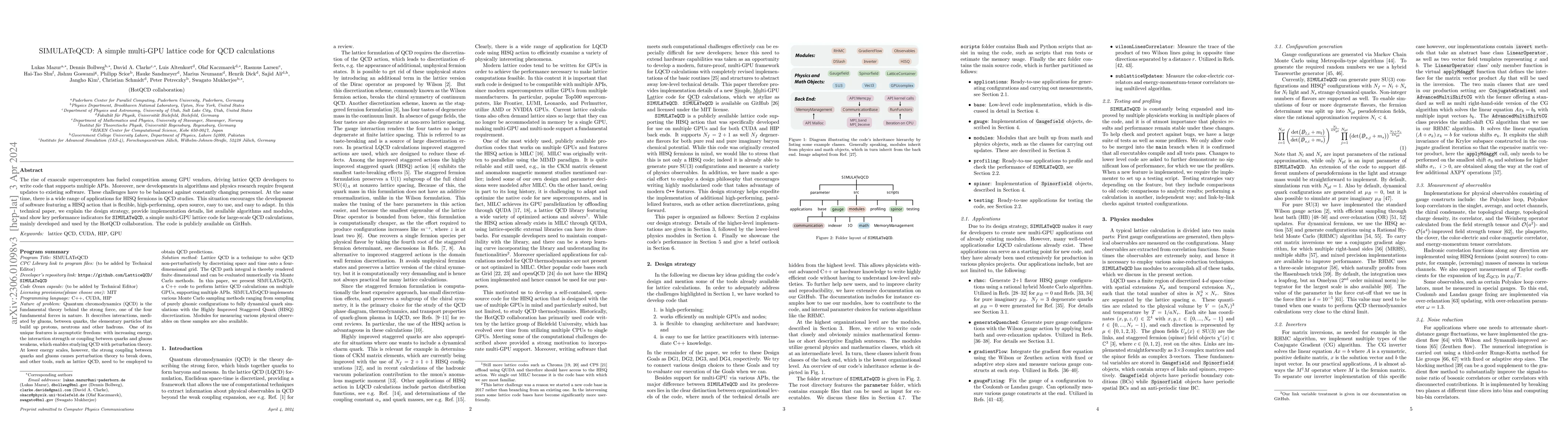 Thumbnail for SIMULATeQCD: A simple multi-GPU lattice code for QCD calculations