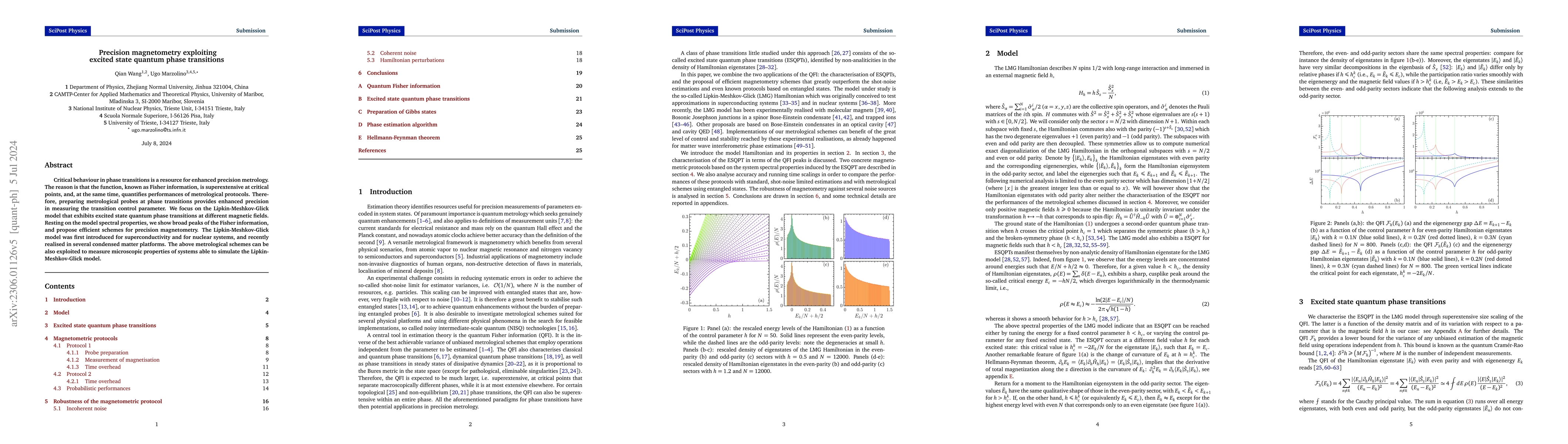 Thumbnail for Precision magnetometry exploiting excited state quantum phase
  transitions