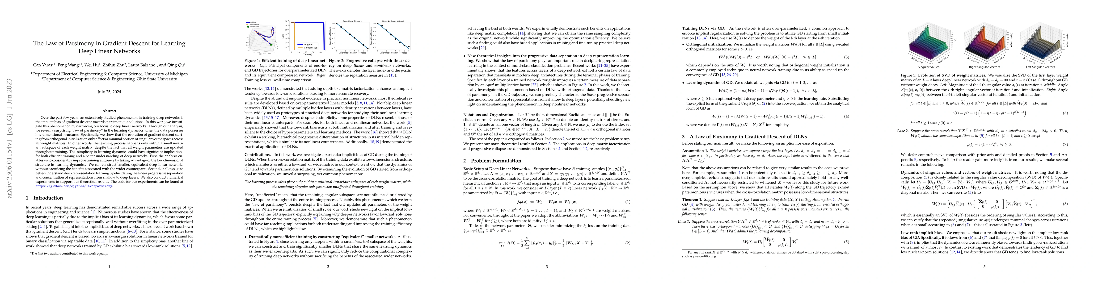Thumbnail for The Law of Parsimony in Gradient Descent for Learning Deep Linear
  Networks