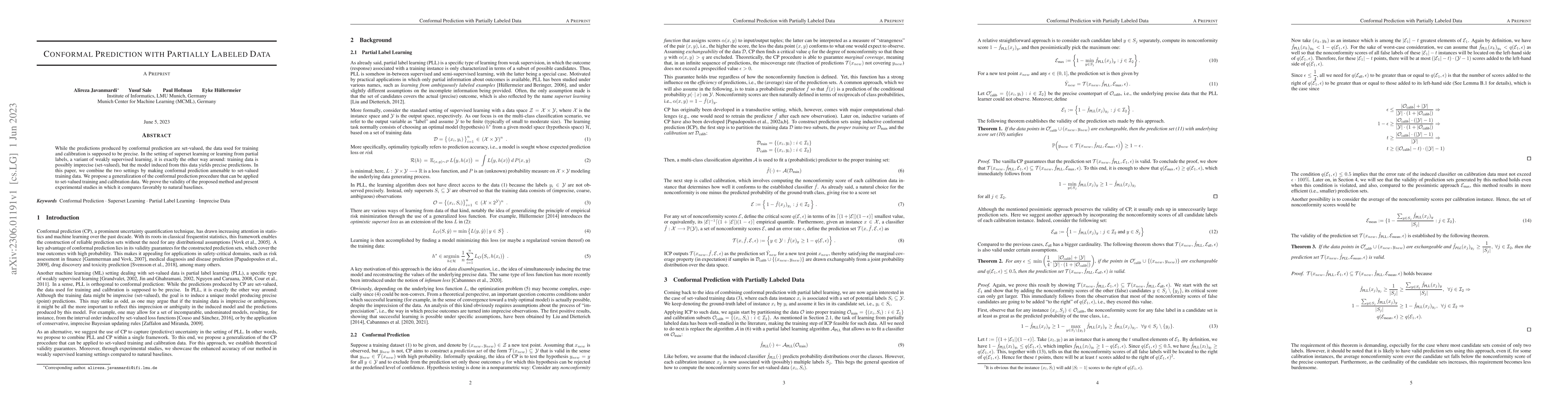 Thumbnail for Conformal Prediction with Partially Labeled Data