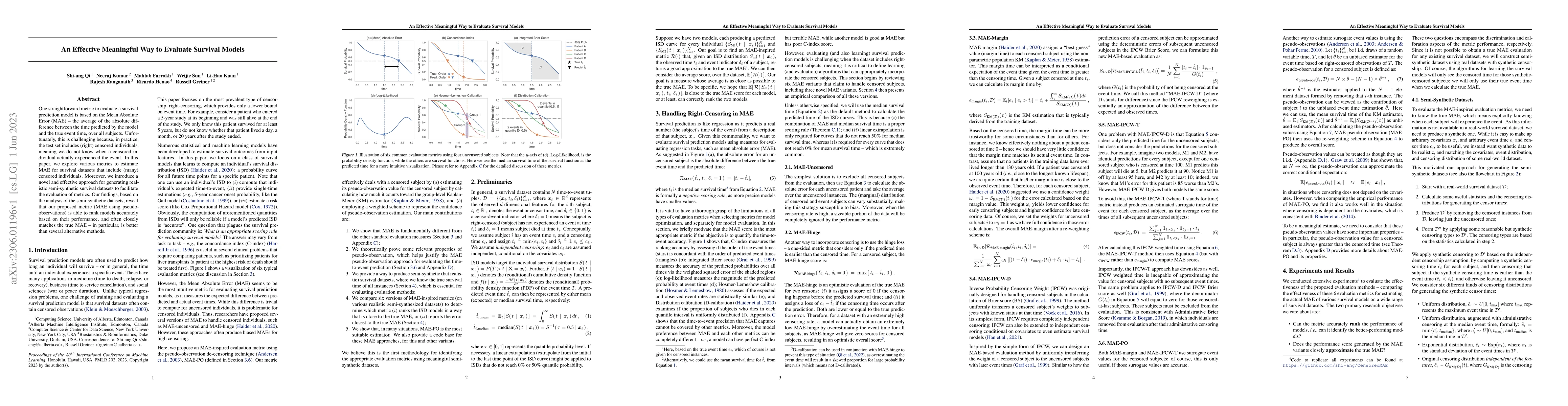 Thumbnail for An Effective Meaningful Way to Evaluate Survival Models