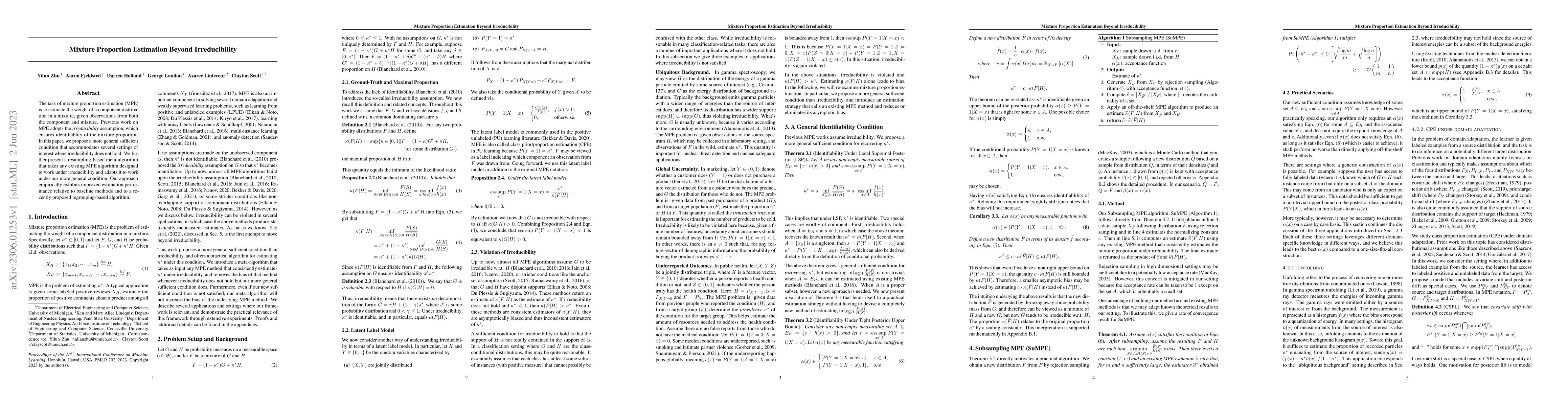 Thumbnail for Mixture Proportion Estimation Beyond Irreducibility