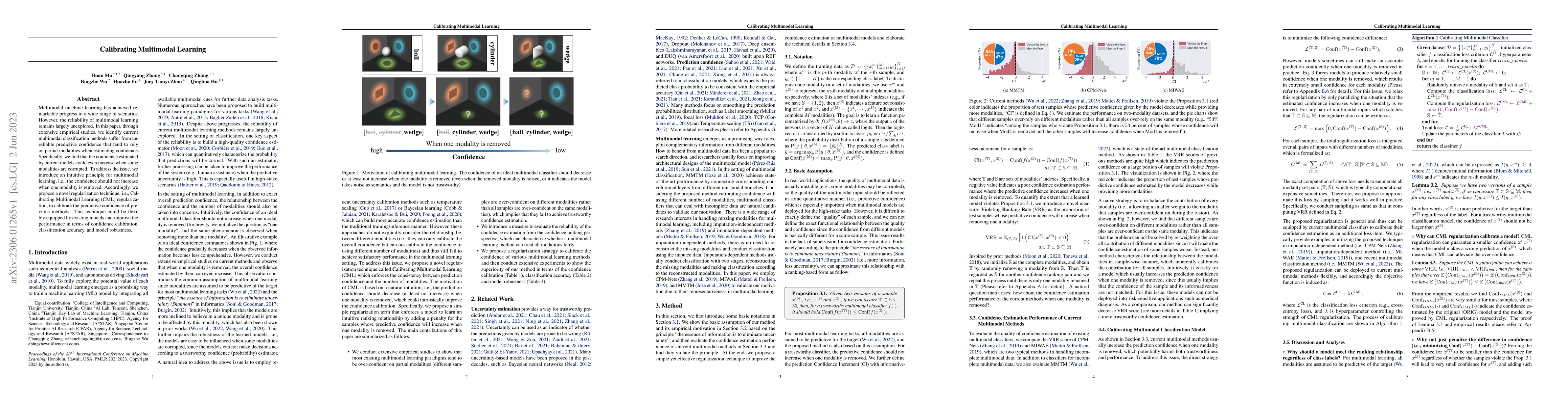 Thumbnail for Calibrating Multimodal Learning