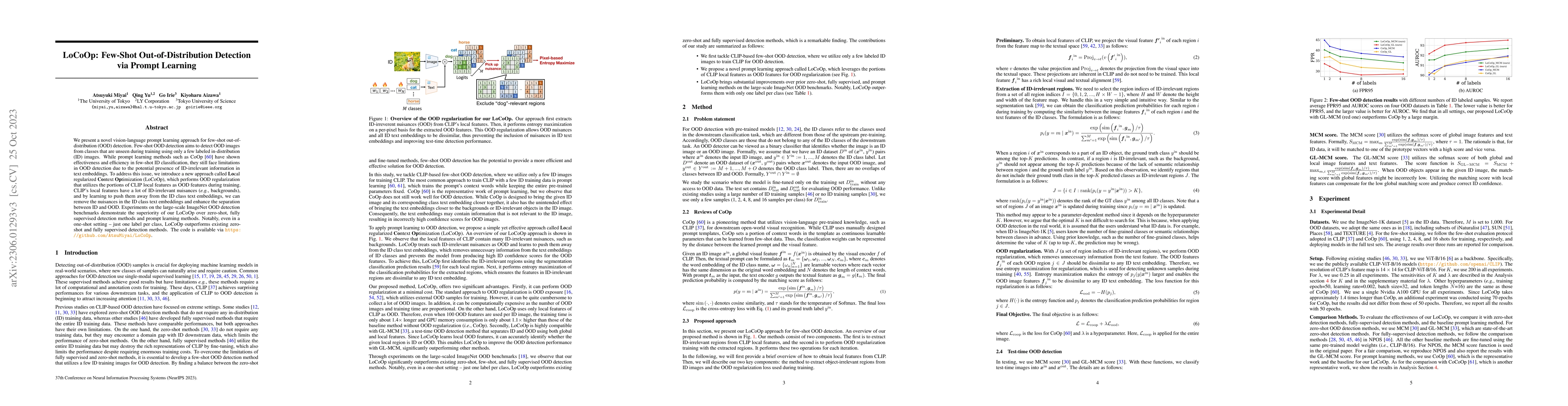 Thumbnail for LoCoOp: Few-Shot Out-of-Distribution Detection via Prompt Learning