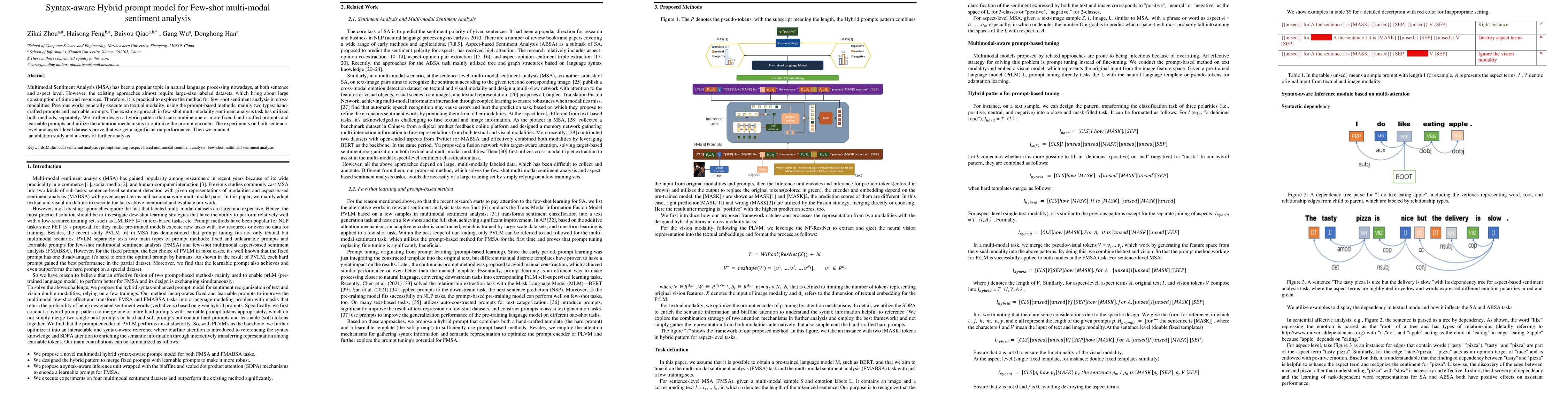 Thumbnail for Syntax-aware Hybrid prompt model for Few-shot multi-modal sentiment
  analysis