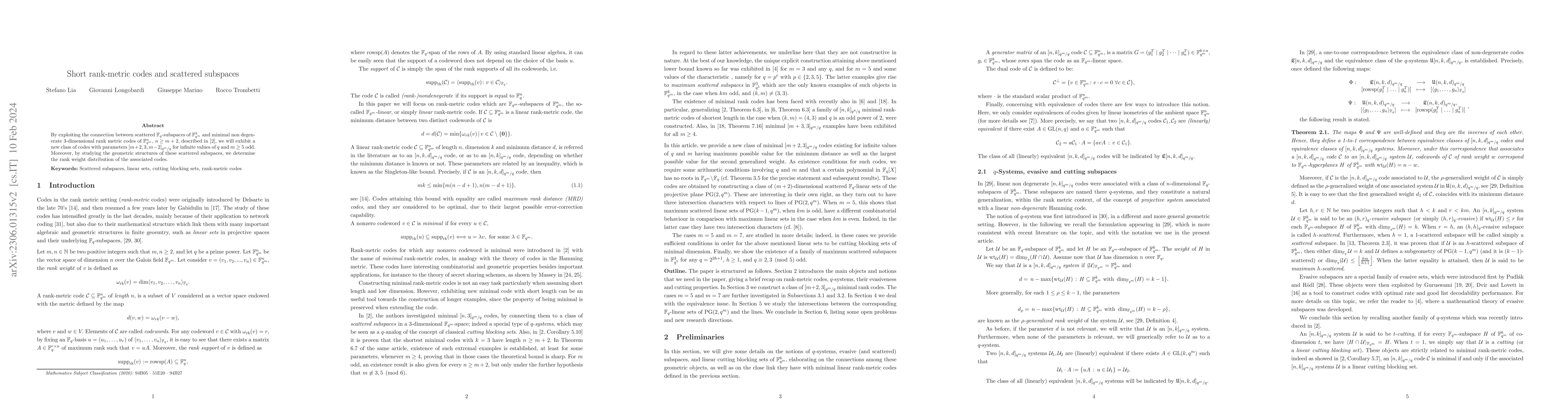 Thumbnail for Short rank-metric codes and scattered subspaces