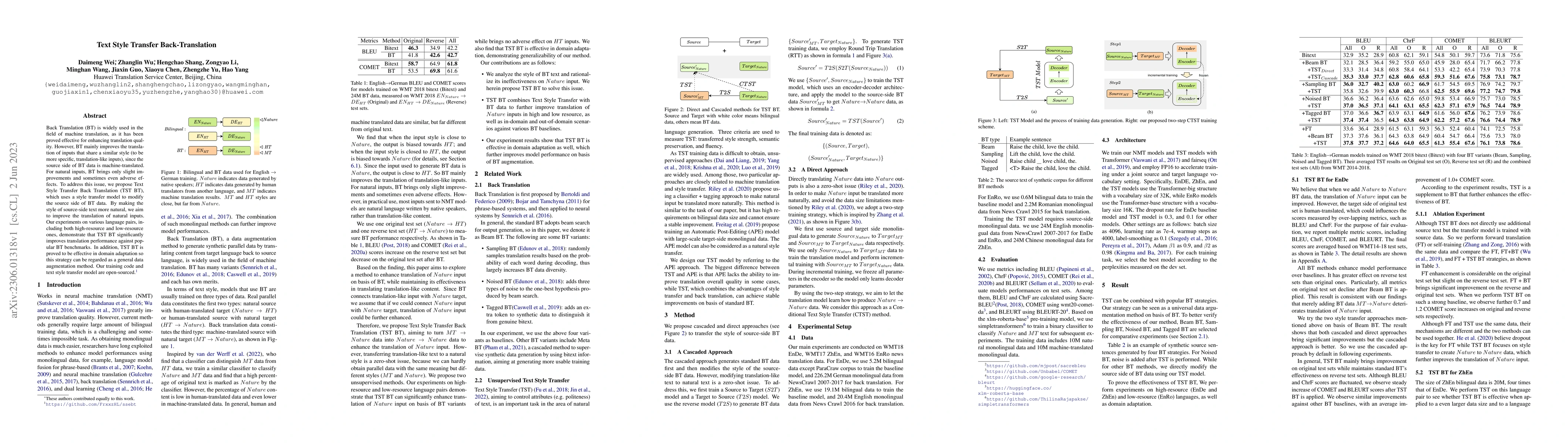 Thumbnail for Text Style Transfer Back-Translation