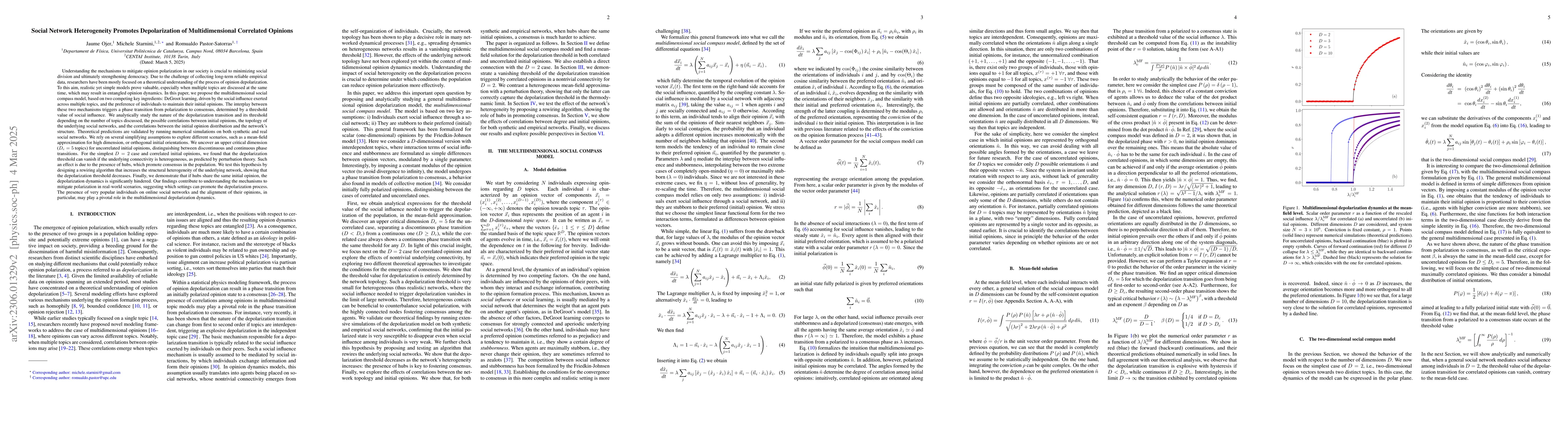 Thumbnail for Vanishing threshold in depolarization of correlated opinions on social
  networks