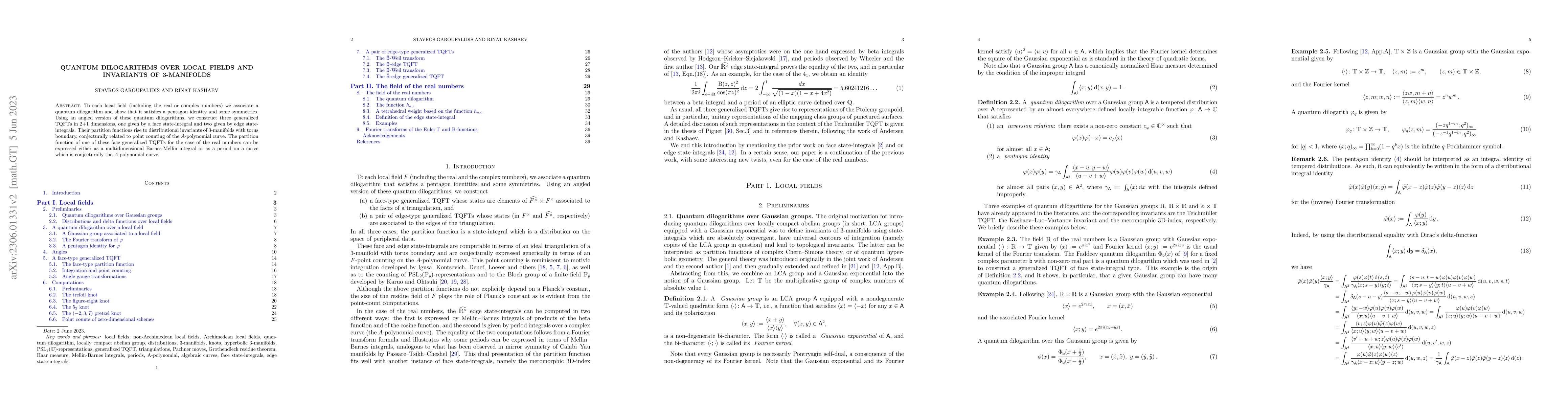 Thumbnail for Quantum dilogarithms over local fields and invariants of 3-manifolds