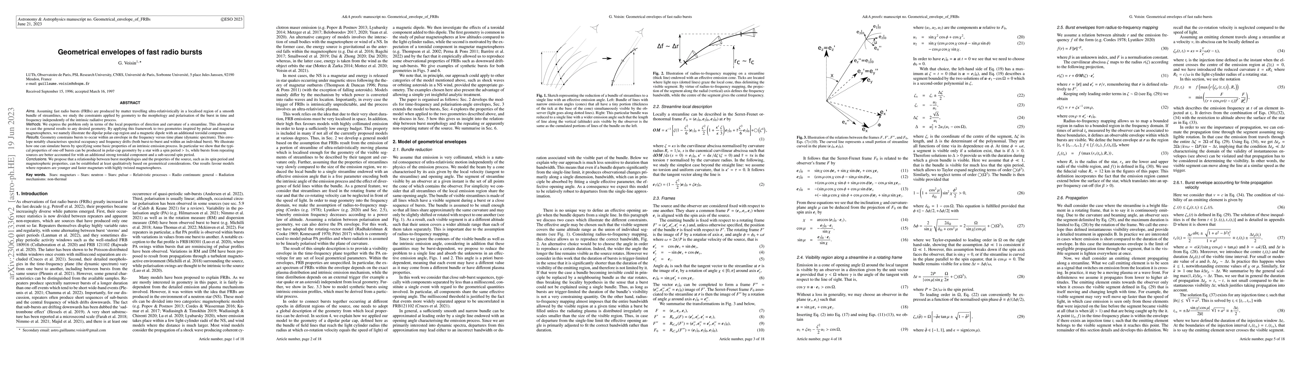 Thumbnail for Geometrical envelopes of fast radio bursts