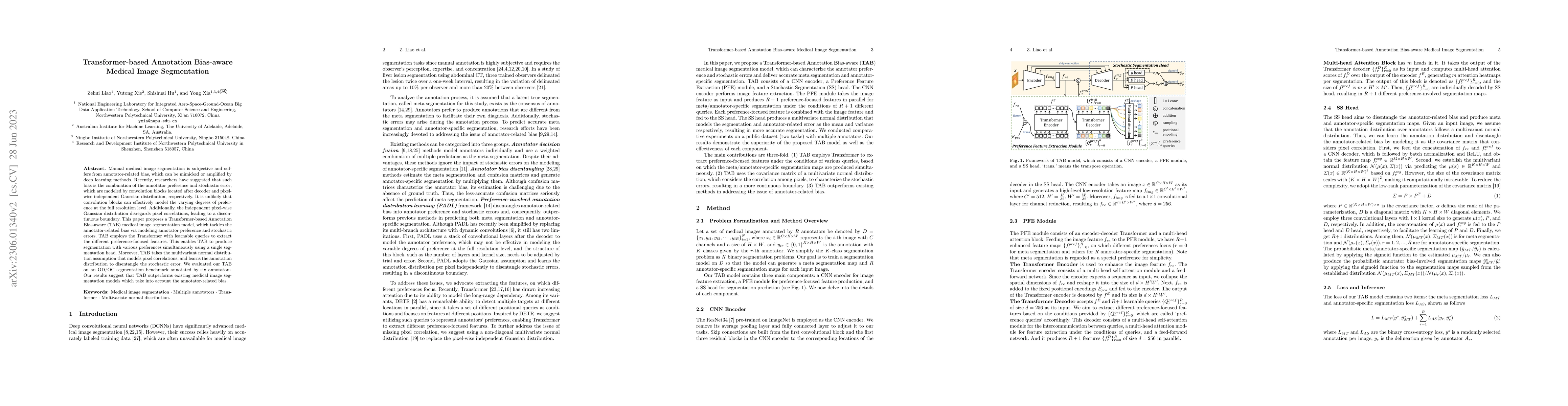 Thumbnail for Transformer-based Annotation Bias-aware Medical Image Segmentation