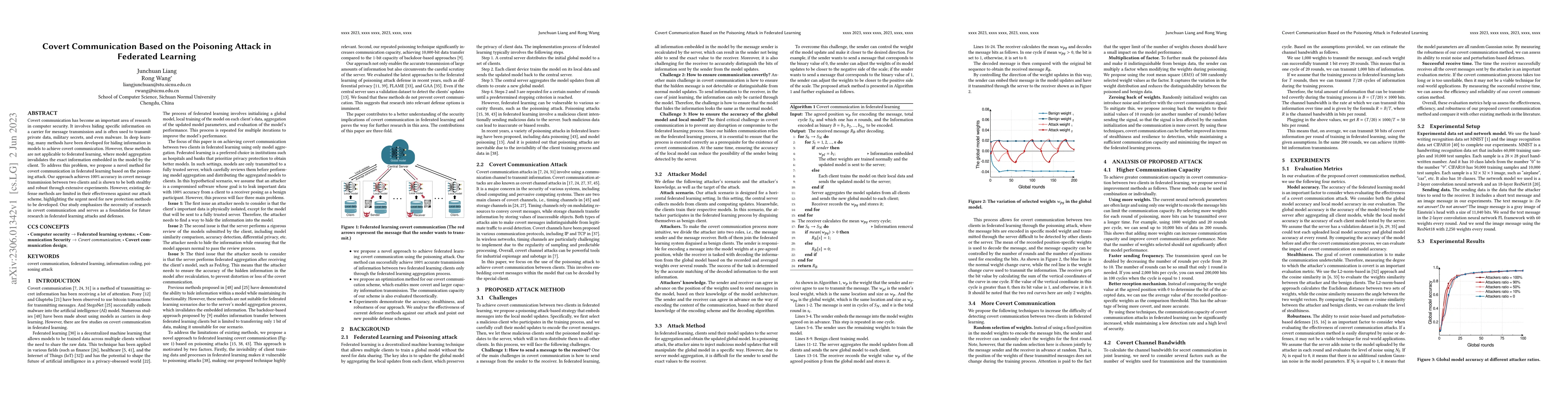 Thumbnail for Covert Communication Based on the Poisoning Attack in Federated Learning