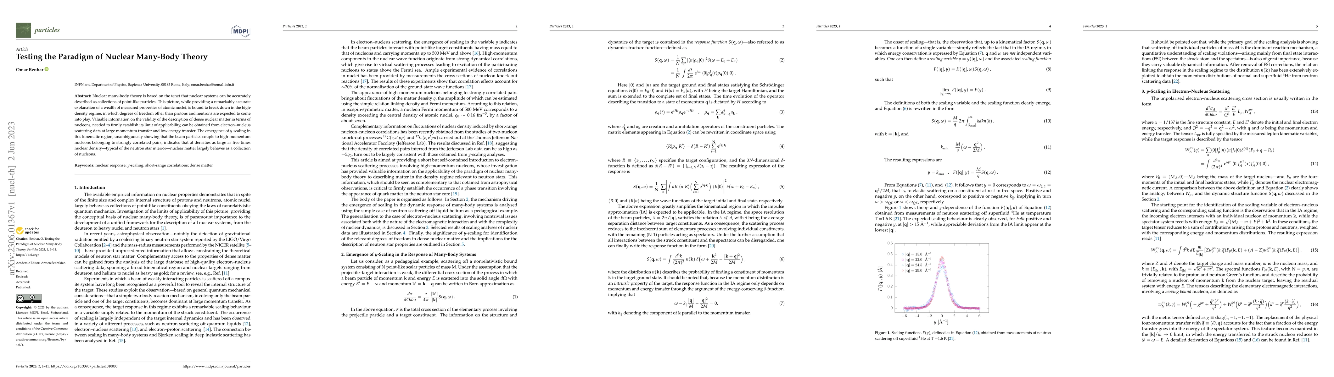 Thumbnail for Testing the Paradigm of Nuclear Many-Body Theory