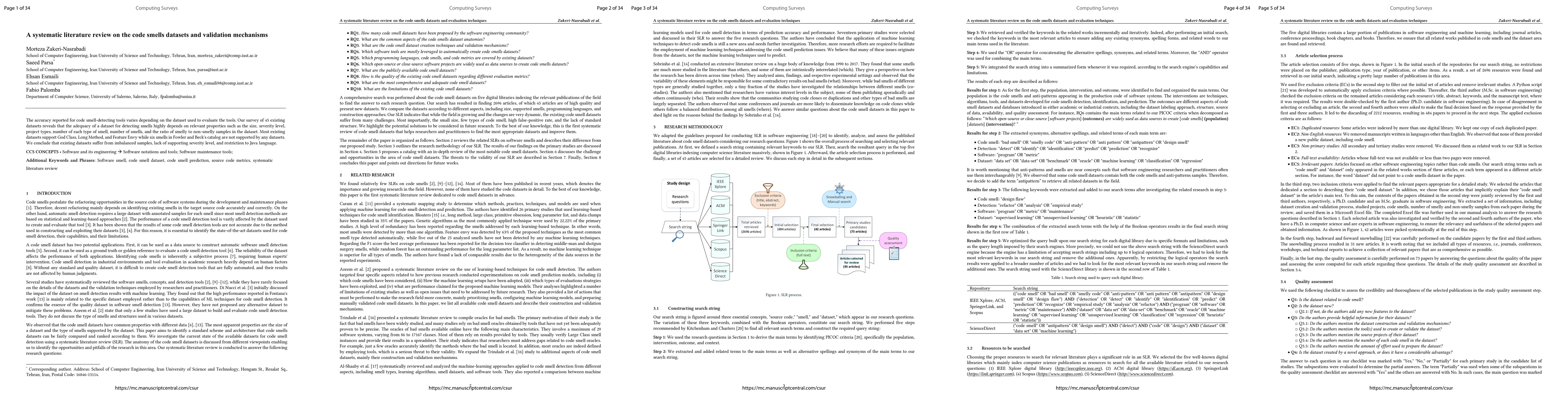 Thumbnail for A systematic literature review on the code smells datasets and
  validation mechanisms