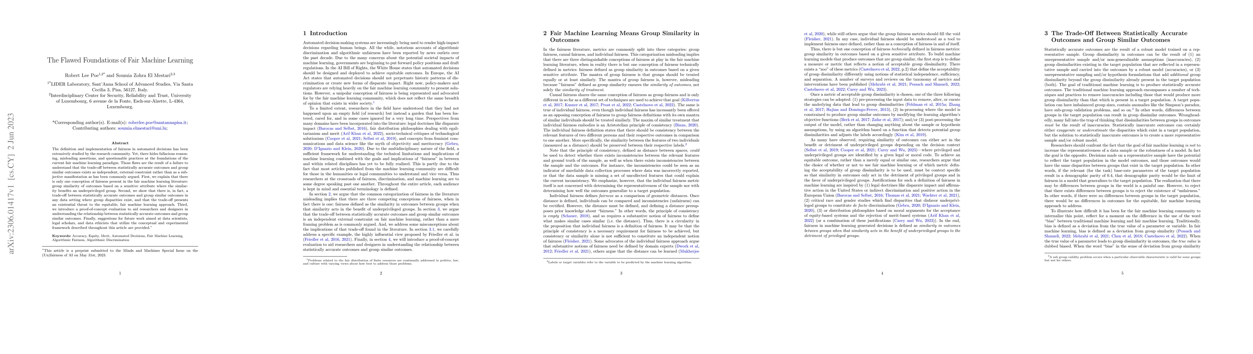 Thumbnail for The Flawed Foundations of Fair Machine Learning