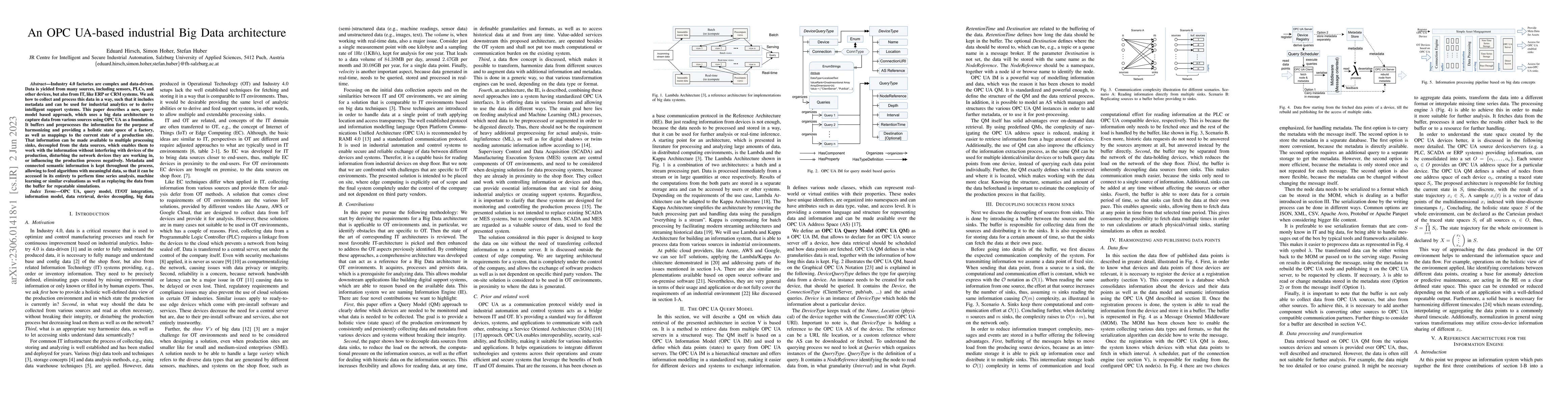 Thumbnail for An OPC UA-based industrial Big Data architecture