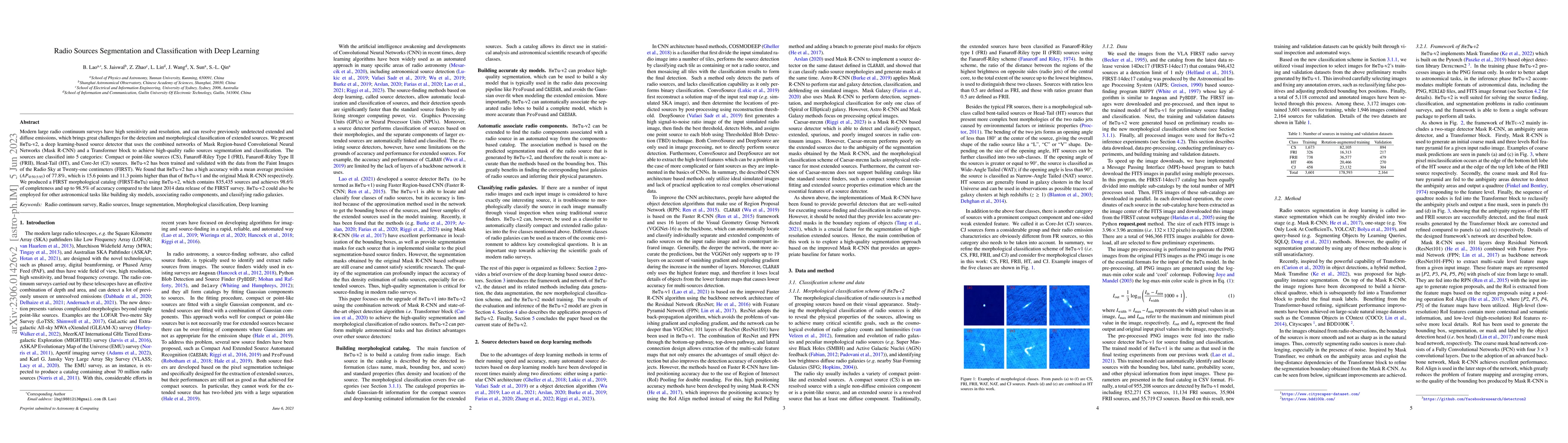 Thumbnail for Radio Sources Segmentation and Classification with Deep Learning