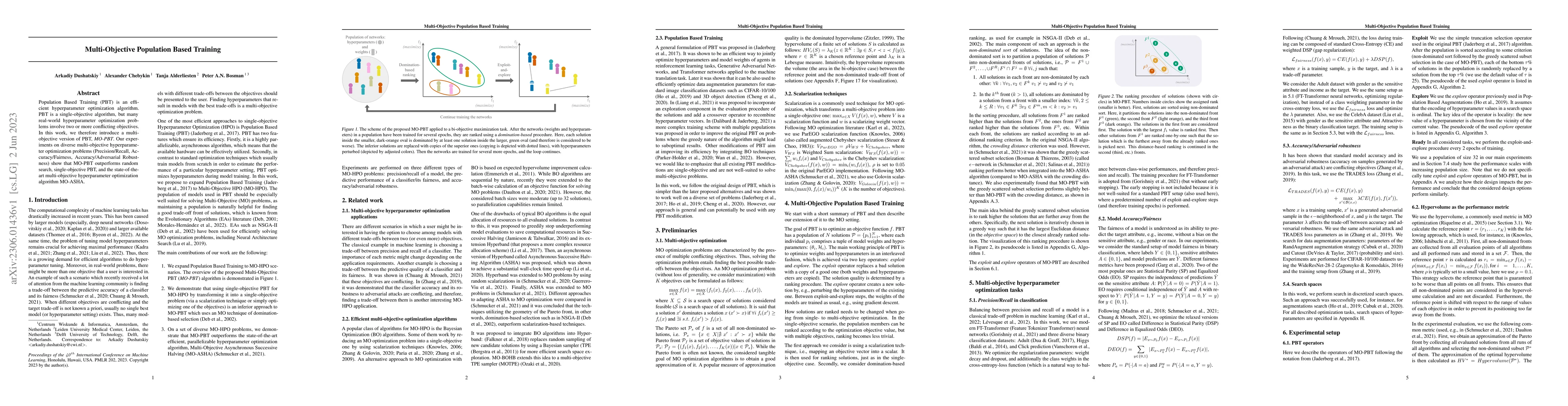Thumbnail for Multi-Objective Population Based Training