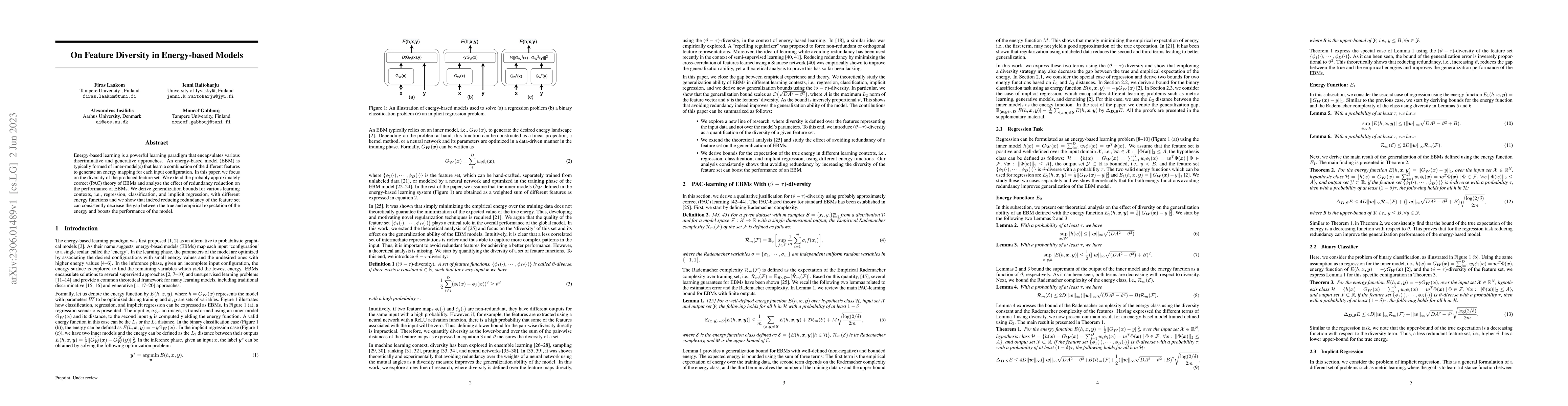 Thumbnail for On Feature Diversity in Energy-based Models