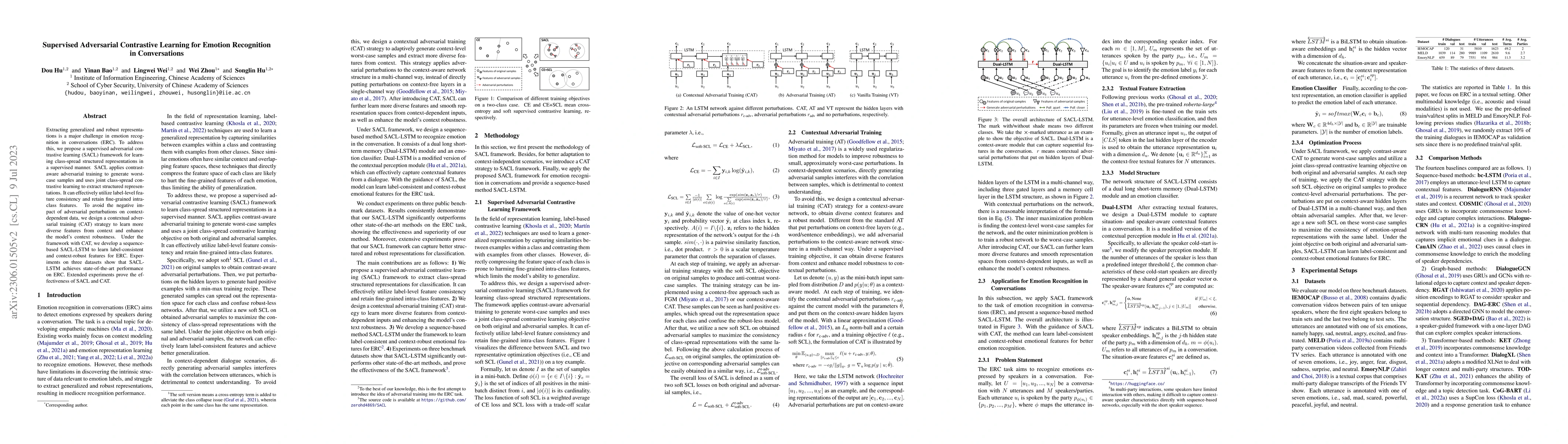 Thumbnail for Supervised Adversarial Contrastive Learning for Emotion Recognition in
  Conversations