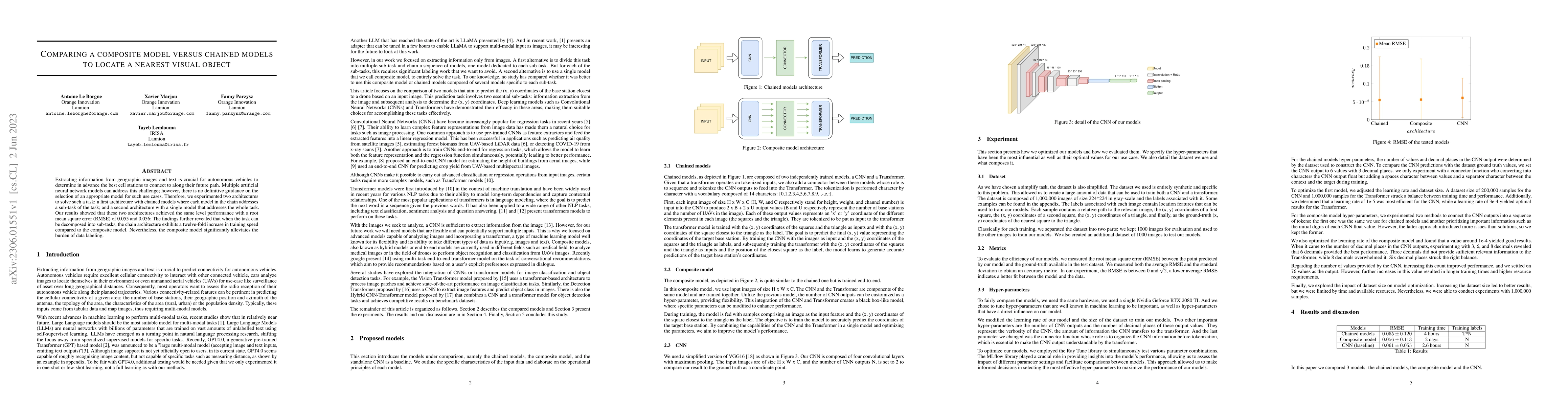 Thumbnail for Comparing a composite model versus chained models to locate a nearest
  visual object