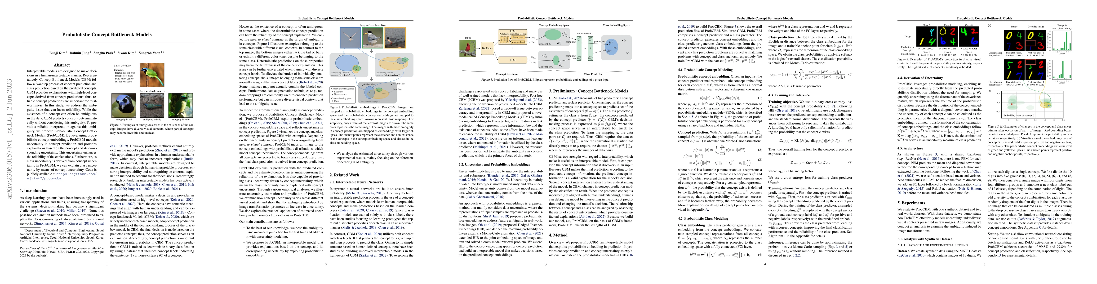 Thumbnail for Probabilistic Concept Bottleneck Models