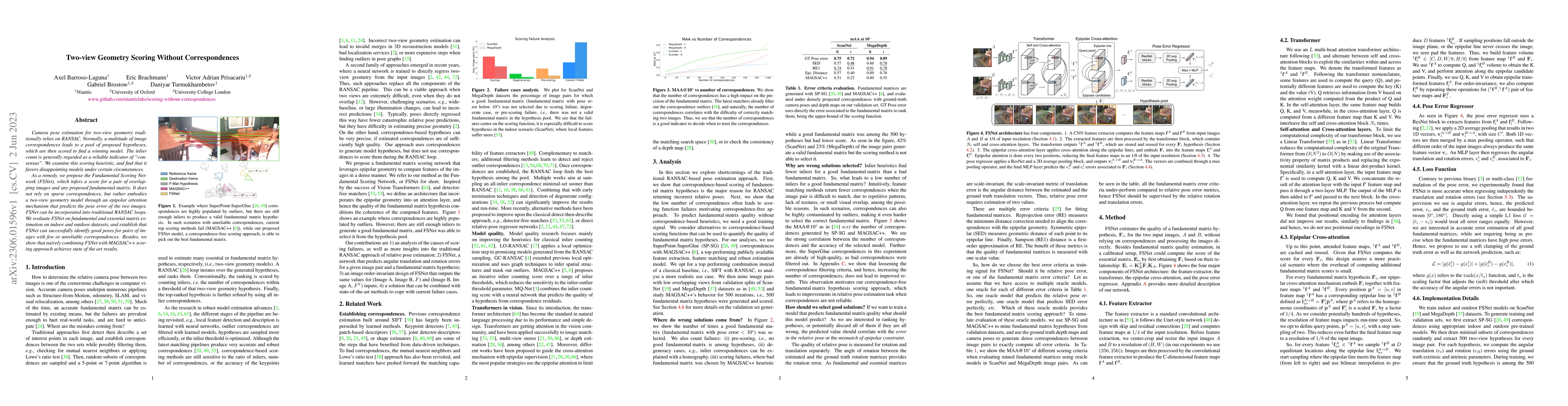 Thumbnail for Two-View Geometry Scoring Without Correspondences