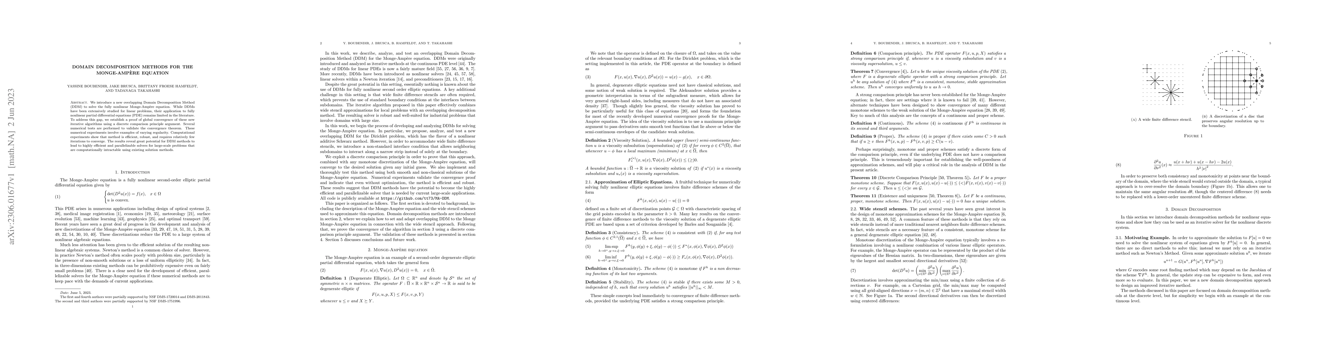 Thumbnail for Domain Decomposition Methods for the Monge-Amp\`ere equation