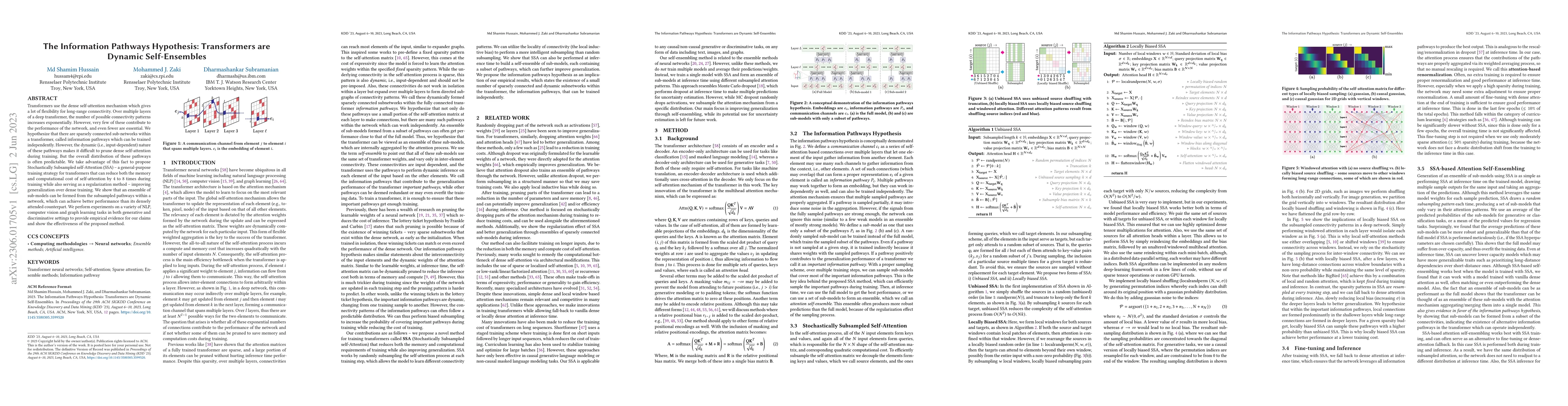 Thumbnail for The Information Pathways Hypothesis: Transformers are Dynamic
  Self-Ensembles